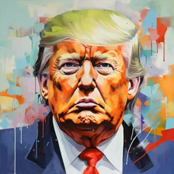 Donald Trump Leinwand Ölgemälde