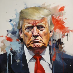 Donald Trump Pop Art Leinwanddruck