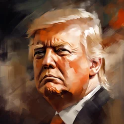 Feine Kunst Donald Trump Porträt