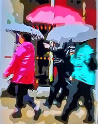 Bunter Regen