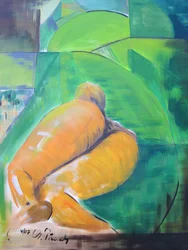 Akt in Acryl