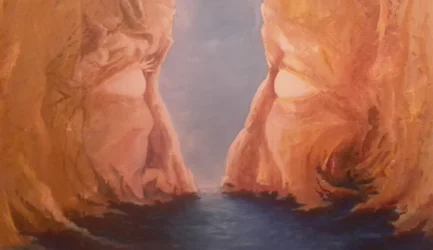 Felsen in der Brandung