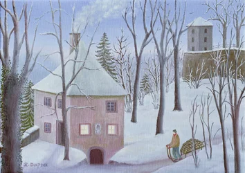 Mönchsberg Gasse 13 im Winter