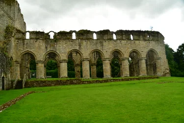 Buildwas Abbey, ein mittelalterliches Zisterzienserkloster in Shropshire, England.