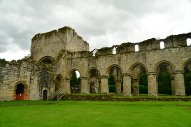Buildwas Abbey, ein mittelalterliches Zisterzienserkloster in Shropshire, England.