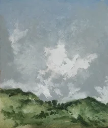Bäume auf dem Hügel