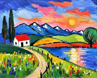 Sonnenpfad am Bergsee