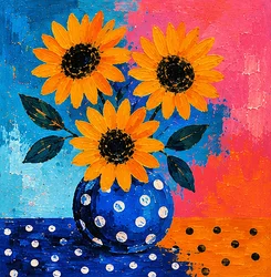 Sonnenblumen im Farbenrausch