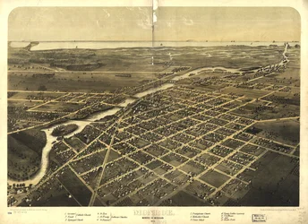 Monroe, Monroe Co., Michigan 1866