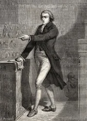 Jean-Baptiste Louvet de Couvrai, gestochen von H. de la Charlerie, aus „Geschichte der Französischen Revolution“ von Louis Blanc (1811-82)