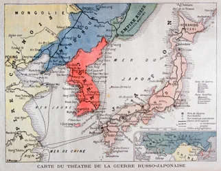 Karte des Theaters des Russisch-Japanischen Krieges, 1904
