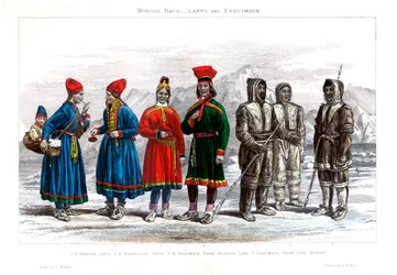 Mongolische Rasse, Lappen und Eskimos, 1800-1900