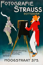 1914 Plakat, das ein Fotostudio bewirbt