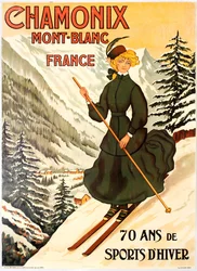 Chamonix Mont Blanc 70 Jahre Wintersport