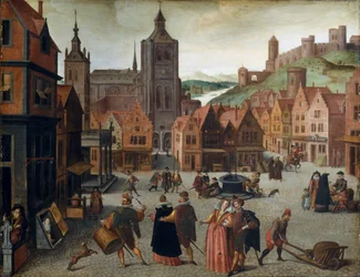 Der Marktplatz in Bergen op Zoom