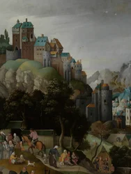 Detail von Christus trägt das Kreuz