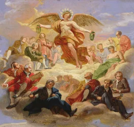 Skizze für die Decke der Bergbauschule