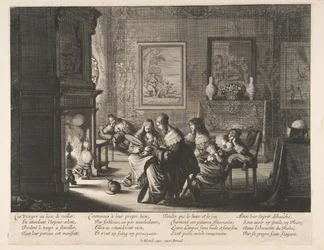 Schlafende törichte Jungfrauen, ca. 1635