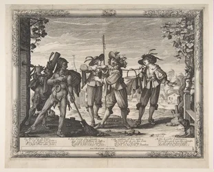 Der Hotpot wird den Frischvermählten gebracht, oder Der Krach, ca. 1633