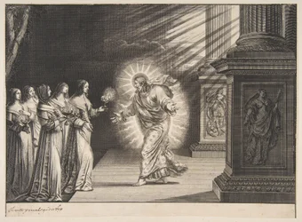 Die klugen Jungfrauen vor Christus