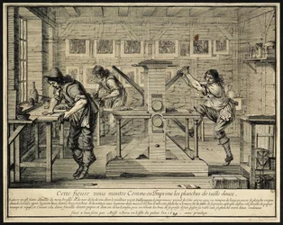 Werkstatt eines Graveurs, 1642