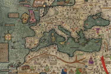 Nordafrika, Europa und der Nahe Osten aus dem Katalanischen Atlas