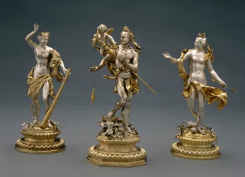 Herkules, Omphale und Venus, ca. 1695-1700 (teilweise versilbert)