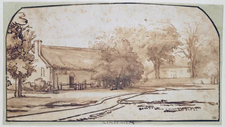 Landschaft mit einem Bauernhaus, 1640er