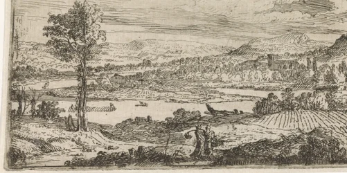Landschaft mit Fluss