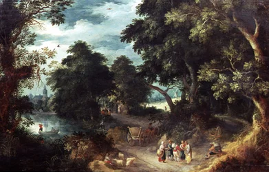 Bewaldete Flusslandschaft