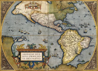 Eine Karte von Amerika, 1612