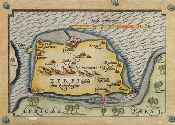 Detail von Zerbi aus der Karte der Mittelmeerinseln