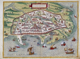 Karte von Alexandria - von Abraham Ortelius, Antwerpen