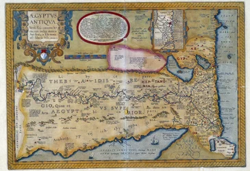 Karte des alten Ägypten - von Abraham Ortelius, Antwerpen