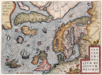 Karte von Europa von Ortelius