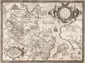 Karte von Russland aus: Theatrum Orbis Terrarum, 1598