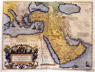 Osmanisches Reich im Jahr 1588. Atlas von Abraham Ortelius