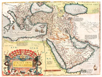 Turcici imperii descriptio. Geographische Karte des Territoriums des Osmanischen Reiches aus 