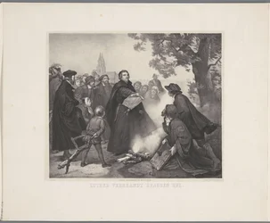 Luther verbrennt die Bulle