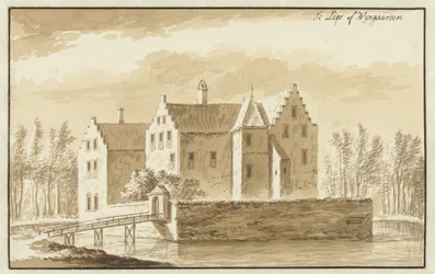 Ansicht des Schlosses Te Lips oder Wijngaarden