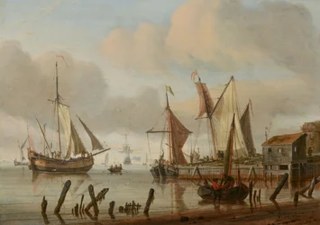 Boote an einem Anlegeplatz