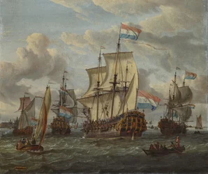 Die Fregatte Pieter en Paul auf dem IJ