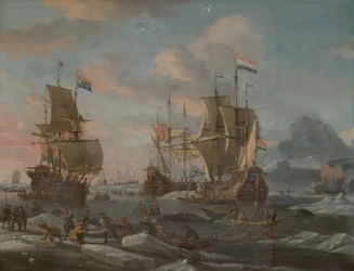Die niederländische Walfangflotte, 1690-1700