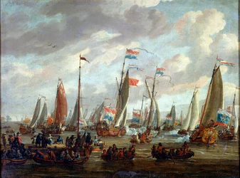 Zar Peter I. besucht England im Januar 1698, frühes 18. Jahrhundert