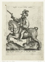 Deutscher Reiter mit Pistole