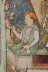 (Detail) aus Kaiser Jahangir mit Heiligen Männern in einem Garten, um 1615