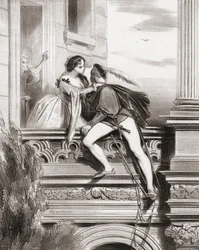 Romeo und Julia. Balkonszene