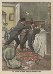 Kühner Angriff eines galizischen Studenten auf einen Bankier in Genua