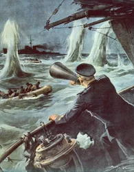 Zusammenstoß zwischen kleinem Torpedoboot und britischem Kreuzer im sizilianischen Kanal, 20. Oktober