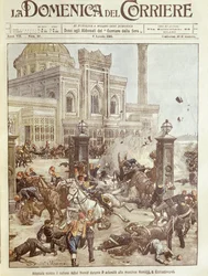 Titelbild zum Attentatsversuch auf Sultan Abdülhamid in Konstantinopel